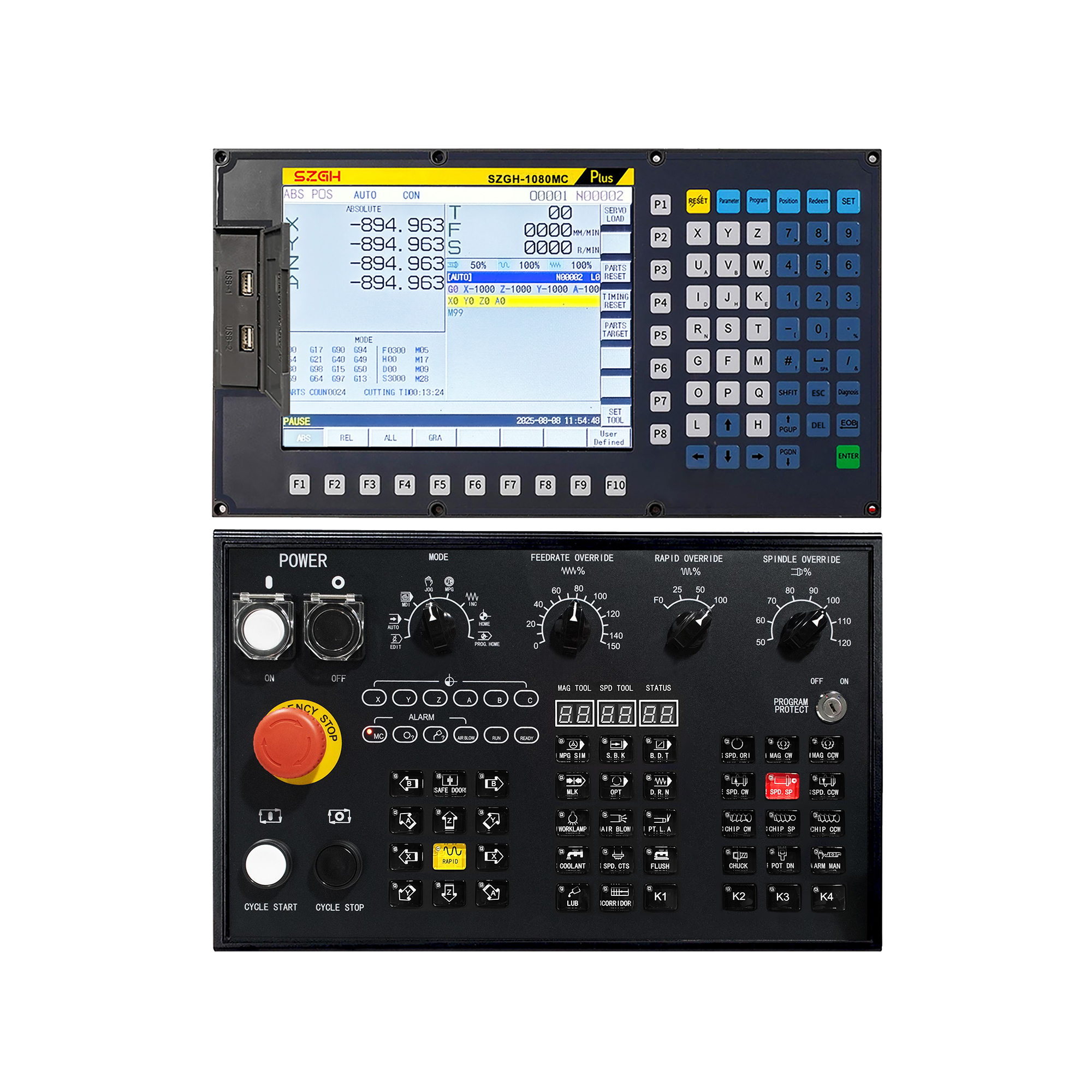SZGH CNC1080MC CNC upravljacka jedinica - kontroler - za glodalice – 6 osa